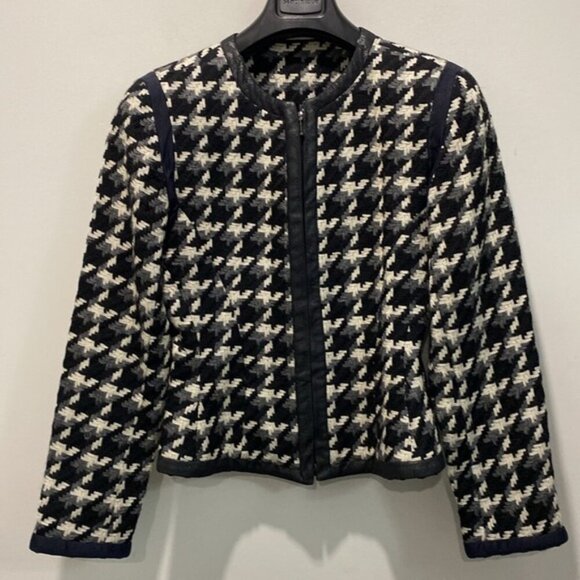 The Limited Houndstooth Jacket Fitted Blazer Size Small - Picture 2 of 12